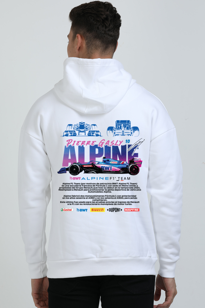 RACING EDITION WHITE HOODIE (ALPINE)