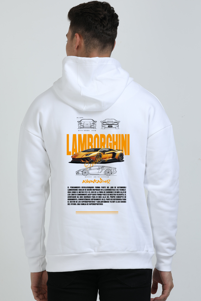 RACING EDITION WHITE HOODIE (LAMBORGINI)