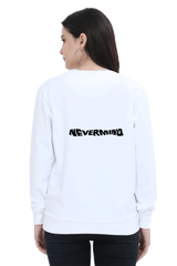 Artistic (Nevermind) White Sweatshirt For Womens