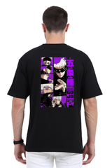 Anime Edition Satoru Gojo (Jujutsu kaisen) Black tshirt For Mens