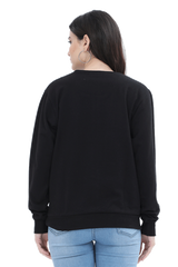 Racing Edition Black Sporty Sweatshirt For Womens